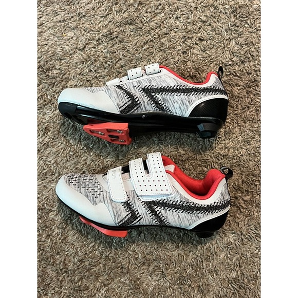 Sport‎ Cycling Shoes Hook & Eye Closure Gray & Red Brand New  Sz 39 6.5 Men\'s main image 7